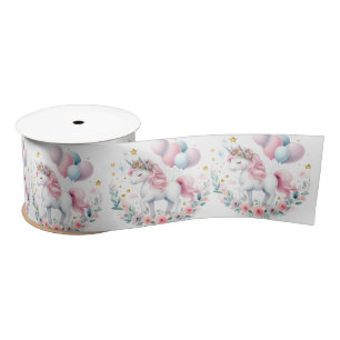 Pastel Unicorn  Satin Ribbon