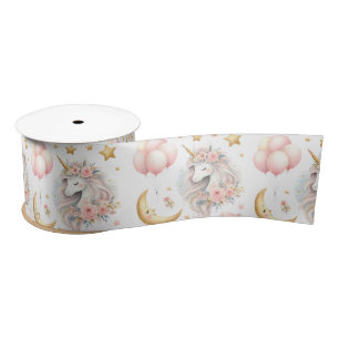 Pastel Unicorn  Satin Ribbon