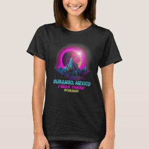 Pastel Vaporwave Total Solar Eclipse 2024 Durango T-Shirt