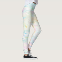 Pastel Watercolor Art Abstract Feminine Leggings 