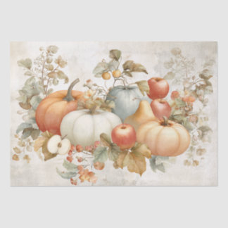 Pastel Watercolor Autumn Harvest Tissue Paper