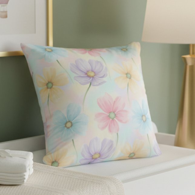 Pastel Watercolor Bloom Cushion (Creator Uploaded)
