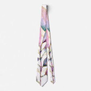 Pastel Watercolor Botanical Leaves Spiral Notebook Tie