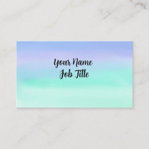 Pastel Watercolor  Business Card