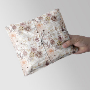 Pastel Watercolor Colourful Roses Tissue Paper