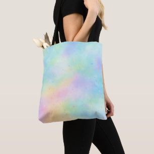 Pastel Watercolor Dream – Soft Rainbow Gradient  Tote Bag