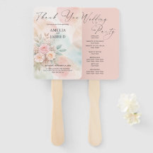 Pastel Watercolor Floral Abstract Shapes Wedding