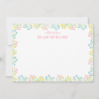 Pastel Watercolor Floral Thank You Cards