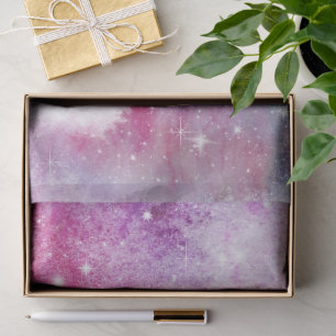 Pastel Watercolor & Galaxy Nebula Abstract Pattern Tissue Paper