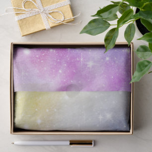 Pastel Watercolor & Galaxy Nebula Abstract Pattern Tissue Paper