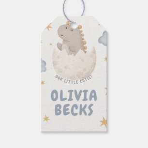 Pastel Watercolor Illustrative Baby Shower Gift Tags