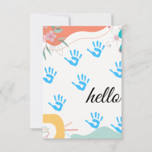 Pastel Watercolor Leaf Garland tank you cards