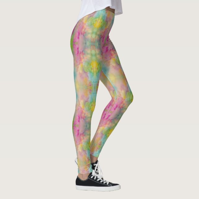 pastel watercolor leggings (Right)