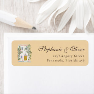 Pastel Watercolor Mediterranean Italian Wedding