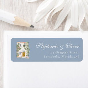 Pastel Watercolor Mediterranean Italian Wedding