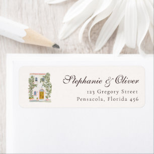 Pastel Watercolor Mediterranean Italian Wedding