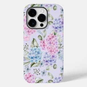 Pastel Watercolor Mixed Colour Hydrangea Flowers   Case-Mate iPhone 14 Pro Case