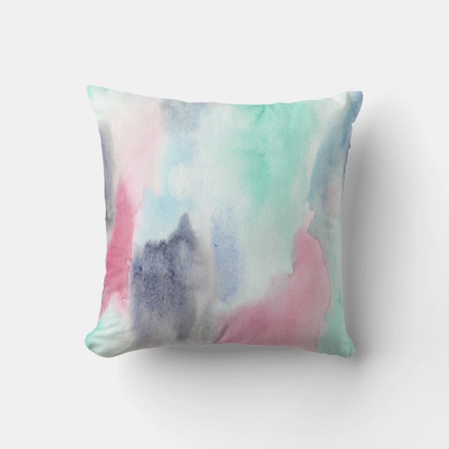 Pastel Watercolor Modern Cushion (Front)