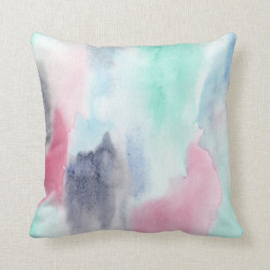 Pastel Watercolor Modern Cushion