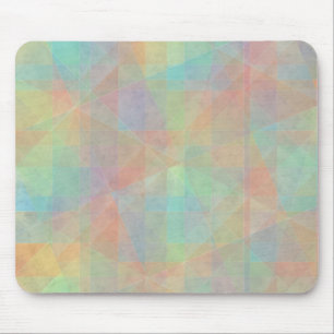 Pastel Watercolor Shapes Abstract Art Mouse Pad