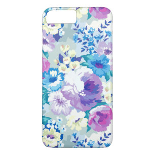 Pastel Watercolors Colourful Summer Flowers Patter iPhone 8 Plus/7 Plus Case
