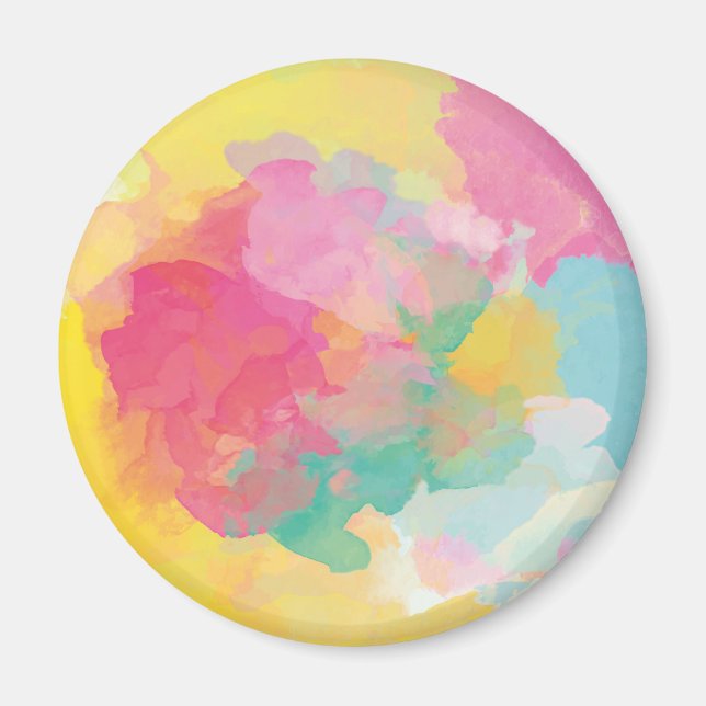 Pastel Watercolors Magnet (Front)