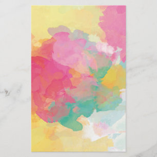Pastel Watercolors Stationery