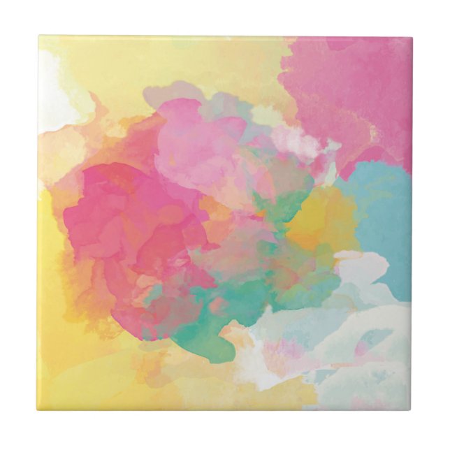 Pastel Watercolors Tile (Front)