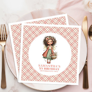 Pastel Whimsical Cute Fairy 2nd Birthday Party  Napkin
