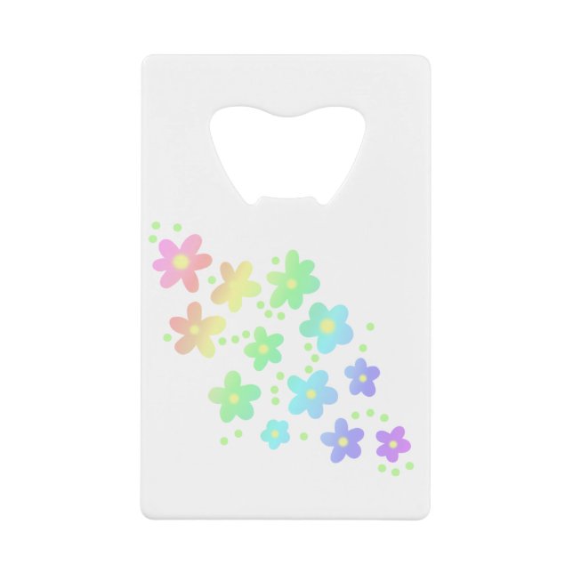 Pastel Whimsical Rainbow Flowers (Front)