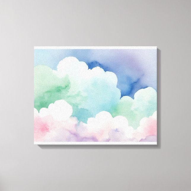 Pastel whispers soft splash wall art (Front)