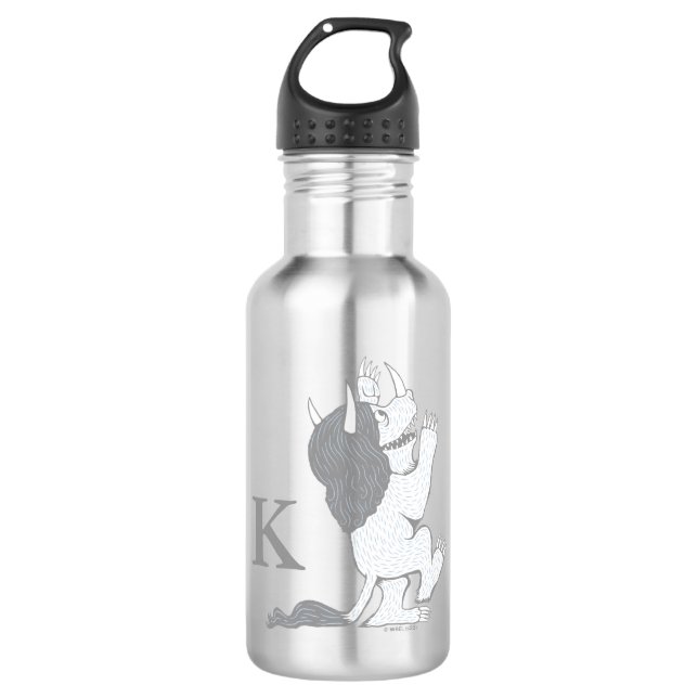 Pastel Wild Thing | Add Your Initial 532 Ml Water Bottle (Front)