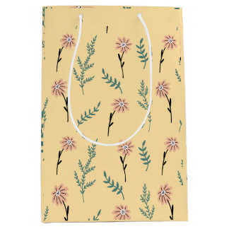 Pastel Wildflower Botanical Gift Bag