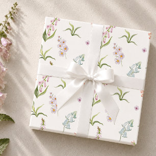 Pastel Wildflower Botanical Wrapping Paper