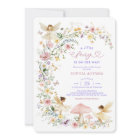 Pastel Wildflower Fairy Garden Girl Baby Shower