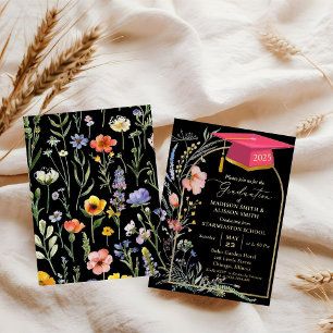 Pastel Wildflower Garden Twin Graduation Party