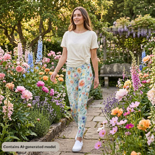Pastel Wildflower Leggings