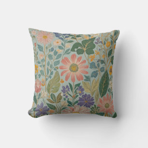 Pastel Wildflowers Cushion