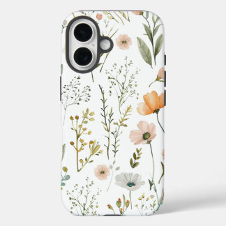 Pastel Wilflowers iPhone 16 Case