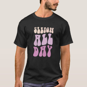 Pastel Winter Christmas Sleigh All Day  2 T-Shirt