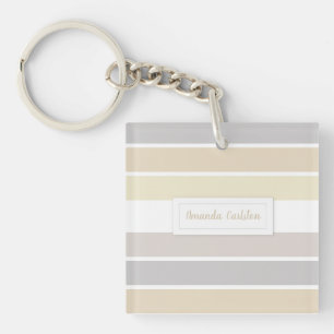 Pastel Winter Colour Palette Calligraphy Script Key Ring