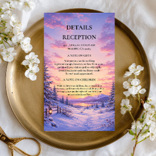Pastel Winter Vista Beneath Enclosure Card