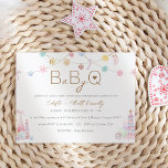 Pastel Winter Wonderland Baby-Q BBQ Baby Shower Invitation<br><div class="desc">This Pastel Winter Wonderland Baby-Q BBQ Baby Shower Invitation design is an adorable pastel sugar plum fairytale, featuring a clean minimalist white background for black and golden brown text with handwritten script, creating a simple and neutral modern style. This classic arrangement is sweetly embellished with cheerful festive garlands of Christmas...</div>