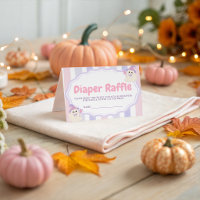 Pastel Witch Ghost Diaper Raffle Ticket