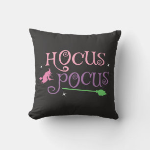 Pastel Witch Hocus Pocus Halloween Broomstick Cushion