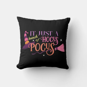 Pastel Witch Hocus Pocus Halloween Hat Broomstick Cushion