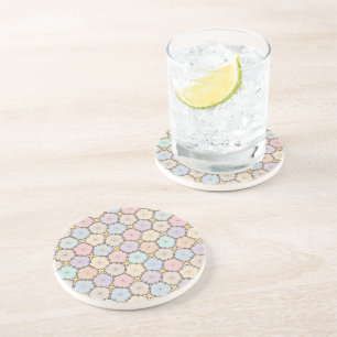 Pastel Wood Slices Coaster