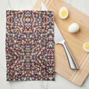 Pastel Wooden Beads Blanket Tea Towel