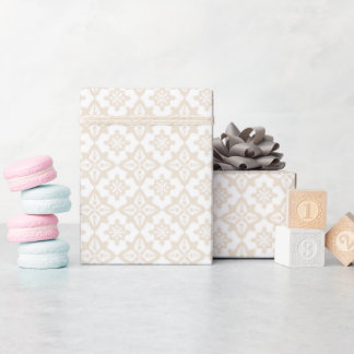 Pastel wrapping paper with geometric patterns