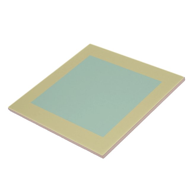 Pastel yellow and green tile (Side)